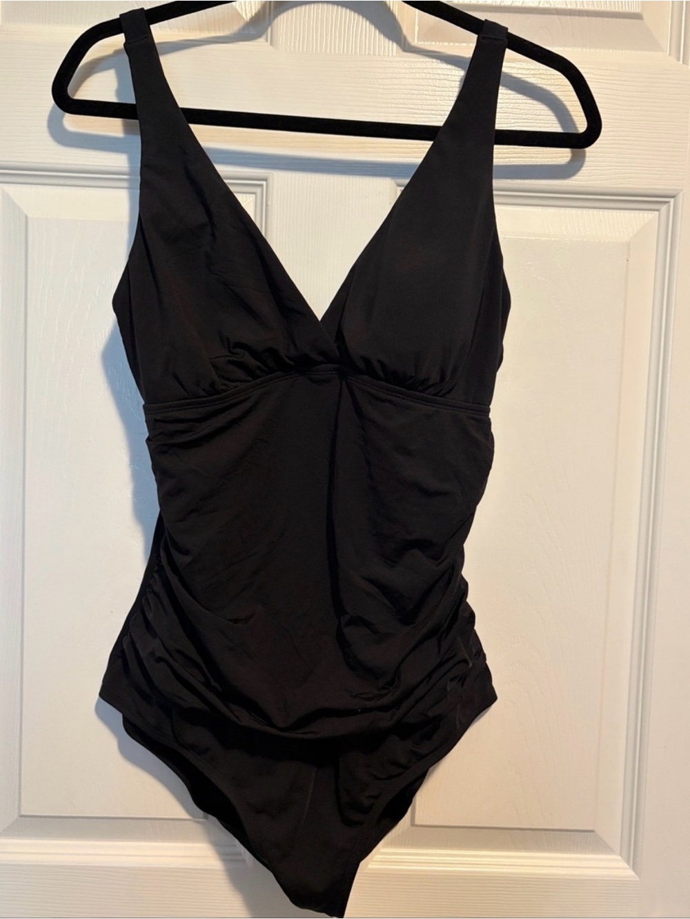 Jantzen Women's Black
Slimming Ruched Tummy
Control One Piece Swimsuit - Picture 6 of 8